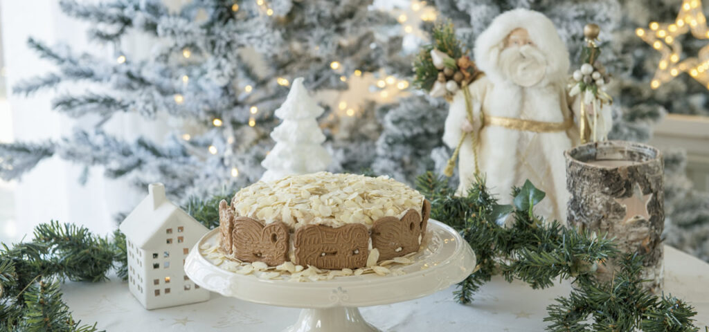 Cremige Spekulatius-Torte mit Mandeln – Einfach vegan